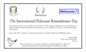 Me 28 Janar shënohet dita e kujtimit të Holokaustit në UFAGJ